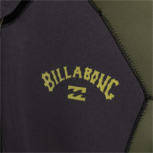 2023 Billabong Mens Intruder 5/4mm Back Zip Wetsuit F45M95 - Antique Black